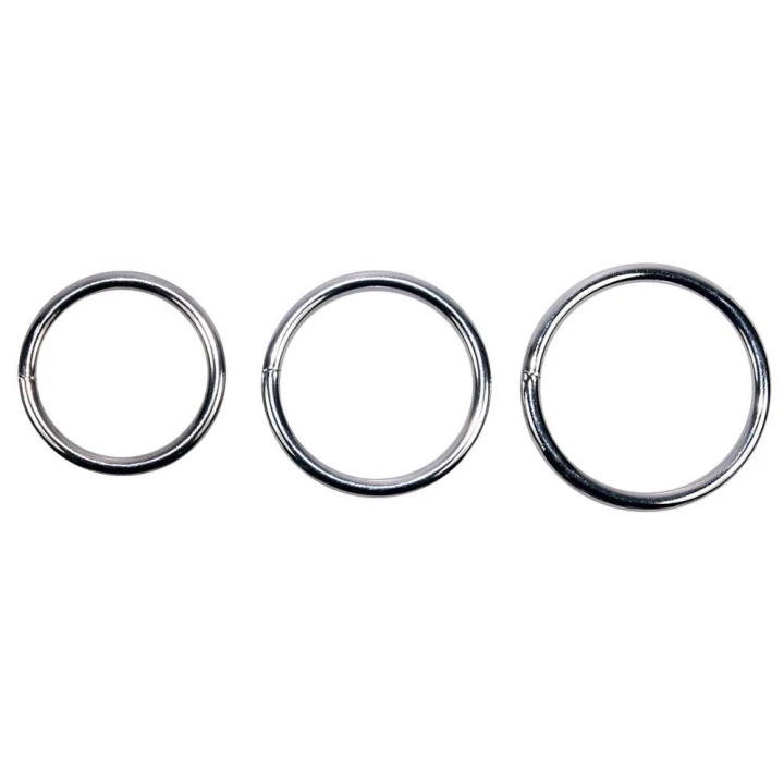 Pasek do dildo/wibratora z PU, regulacja do 155 cm, 3 wymienne obrączki 4-6 cm