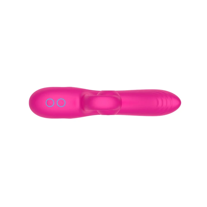 Wibrator króliczy silikonowy, IPX6, 10 trybów wibracji, kompaktowy 4,3 cm