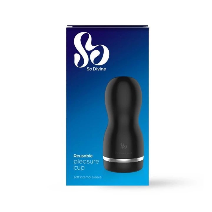 Rękaw Masturbacyjny Pleasure Cup - Elastyczny, Teksturowane Wnętrze, Bez Lateksu
