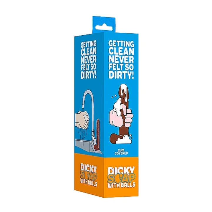Mydło do ciała - Dicky Soap - 18 cm, unikalny kształt, brązowy kolor
