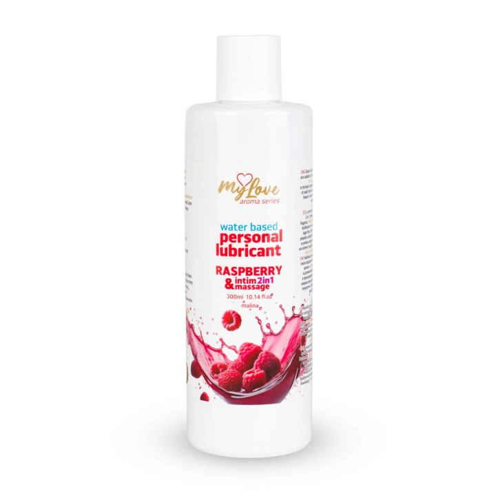 Żel intymno-masujący 2w1 MyLove Aroma Series Malina, wodny, 300 ml