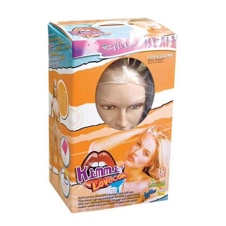Lalka erotyczna KIMI LOVECOK z PVC, ruchome ramiona, wibrator 3-biegowy