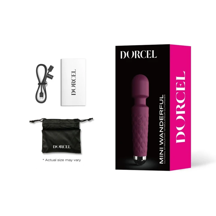 Stymulator łechtaczki DORCEL MINI WANDERFUL, 8 prędkości, 20 trybów wibracji, fioletowy