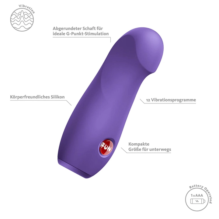 Wibrator punktu G Stella – silikonowy, bateryjny, 9,8 cm