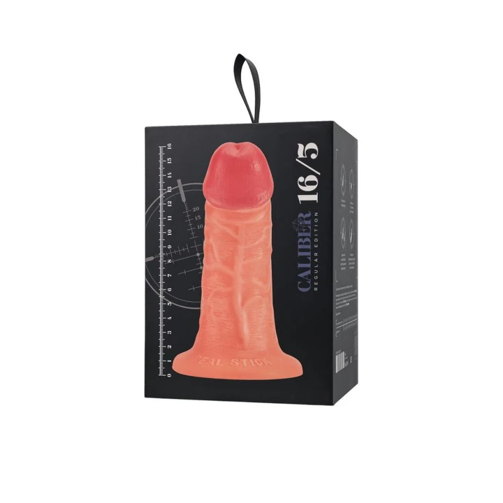 Dildo RealStick® CALIBER 16cm, 5cm Ø, realistyczny, z przyssawką, PVC