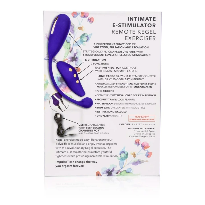 Stymulator E-Stopnia Estim Remote Kegel Exerciser, 7 Funkcji Wibracji, Wodoodporny