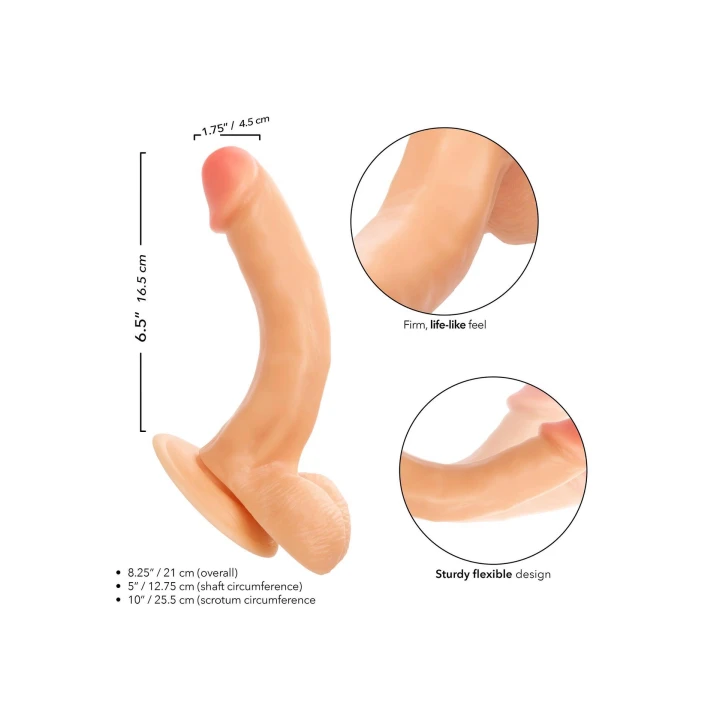 Dildo Working Stiff, z materiału TPE, realistyczny, z przyssawką, elastyczny