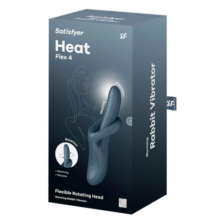 Stymulator punktu G Satisfyer Heat Flex 4, silikonowy, wibracyjny, wodoodporny IPX7