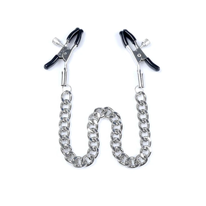 Zaciski na sutki - Stymulator No.9 - Regulacja siły, metalowe, miękka guma