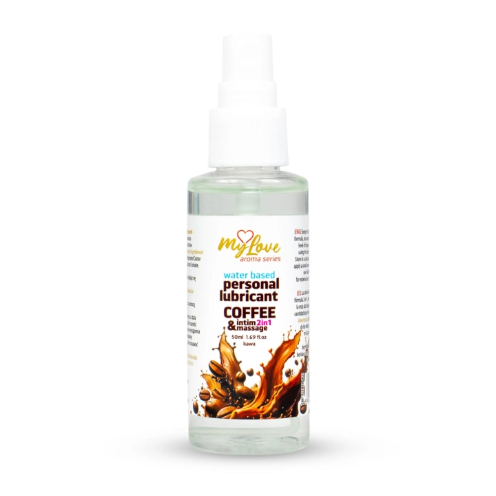 Preparat intymny i do masażu MyLove Aroma Series Coffee 2w1, wodny, 50 ml