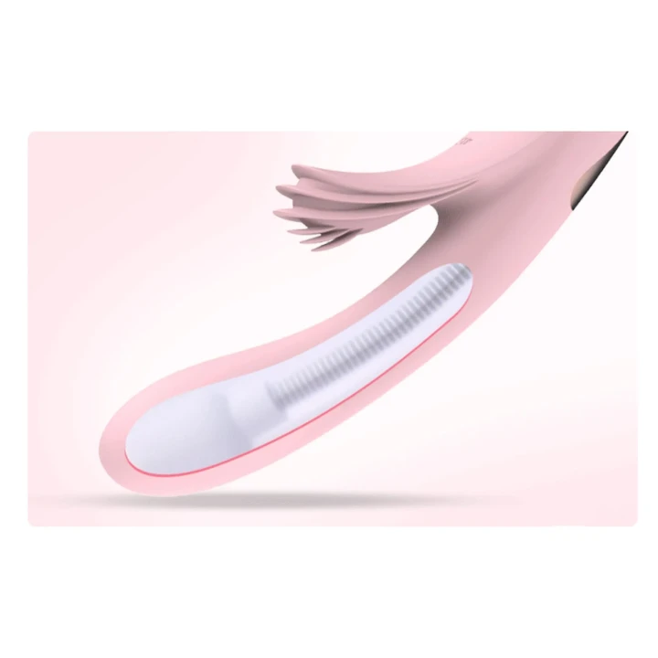 Wibrator wewnętrzny Lilo USB - różowy, 2 silniki, 10 częstotliwości, podgrzewany