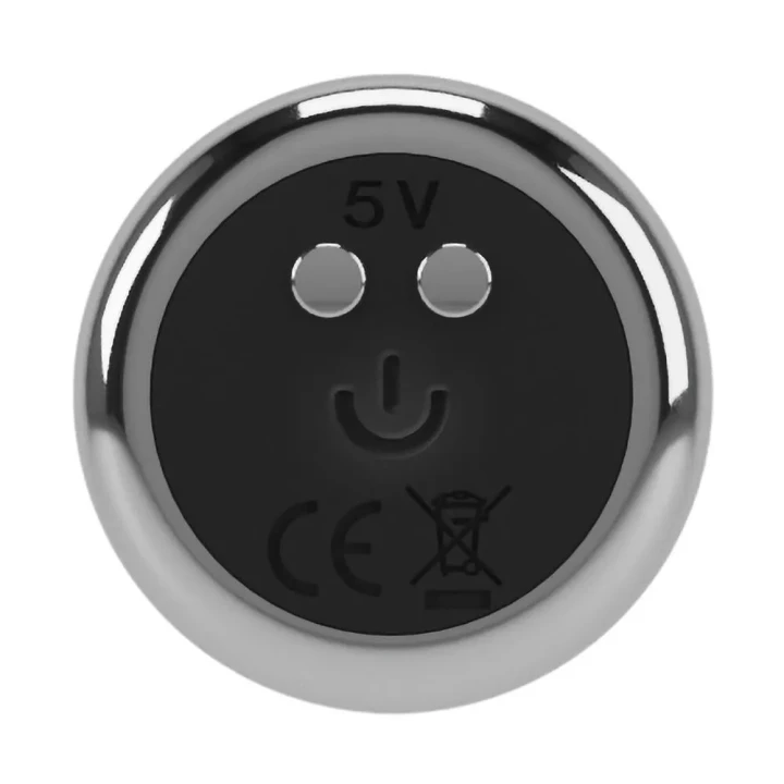 Stymulator analny Rebel z metalu, długość 26,5 cm, 10 trybów wibracji