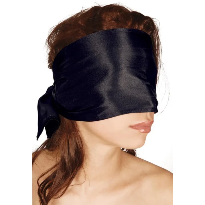 Szalik do bondage Bad Kitty, 100% poliester, czarny, 120 cm długości, 15 cm szerokości