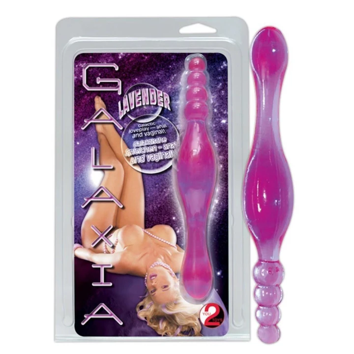 Dildo You2Toys Galaxia Lavender, PVC, długość 20 cm, żądło gładkie i stymulujące