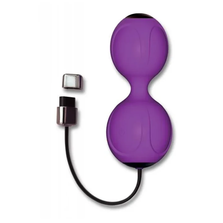 Wibrujące kulki Kegel, seria Kulki-Kegel Vibe, silikon, z pilotem do 5,5 m