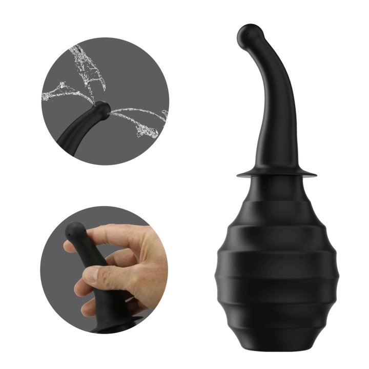 Douching analny MR PLAY - gumowy, pojemność 330 ml, elastyczna końcówka