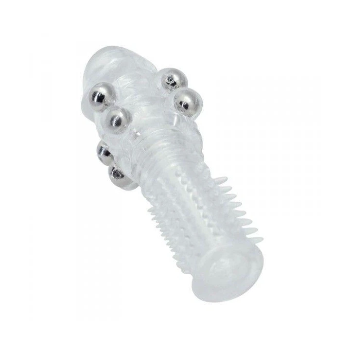 Osłona falliczna Timeless, elastyczna, zintegrowany pierścień, silikonowa