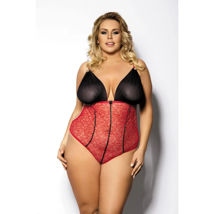 Body FOSCO L+ ANAIS PLUS SIZE z ekskluzywnych materiałów, elegancki luksusowy design