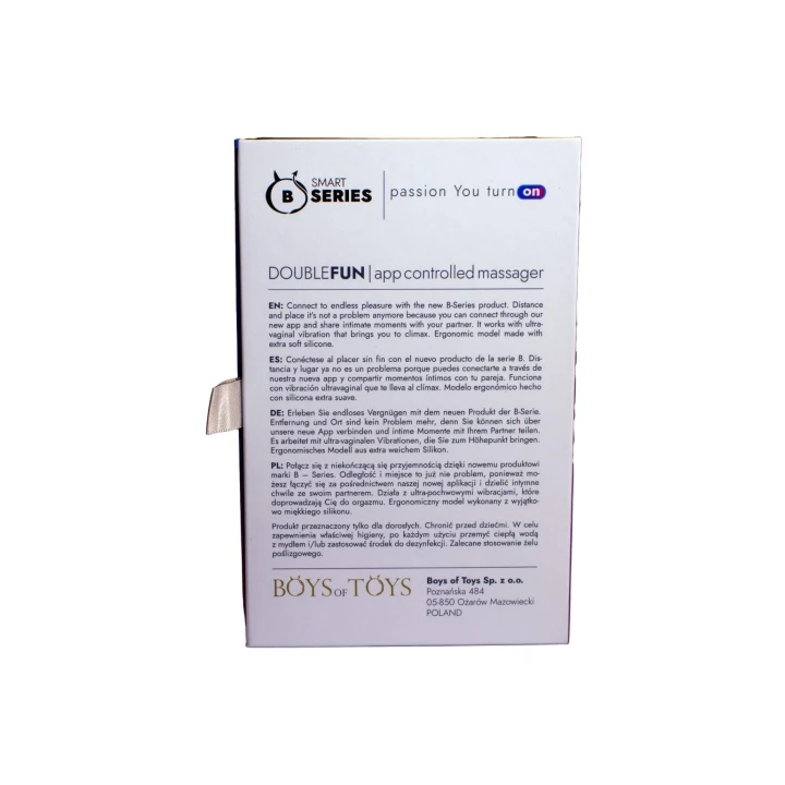 Masażer waginalny DOUBLEFUN – Aplikacja, 10 trybów wibracji, wodoodporny