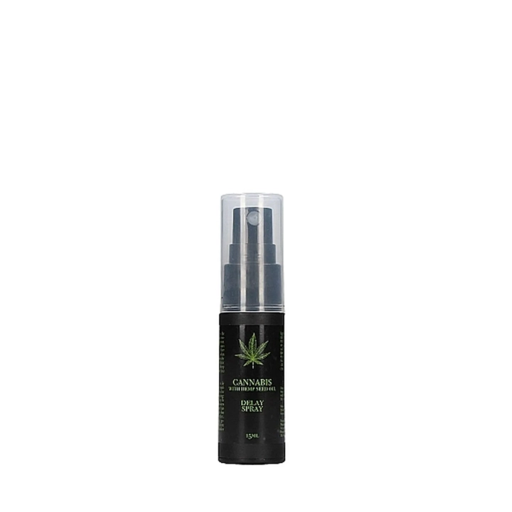 Spray opóźniający Cannabis Delay - 15 ml, z olejem z nasion konopi, działanie anestetyczne