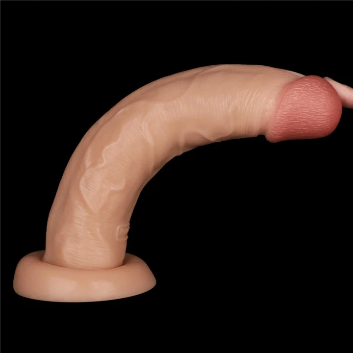 Dildo Power Basics 10'', 10 trybów wibracji, wodoodporny, PVC