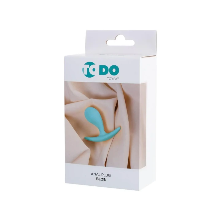 Korek analny ToDo, 5,5 cm, średnica 2,1 cm, wodoodporny, miękki kolor miętowy