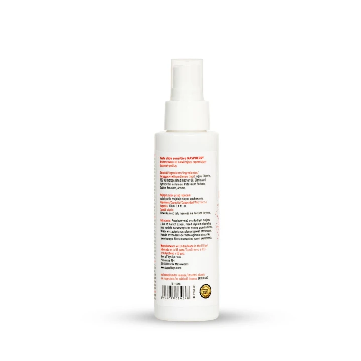 Żel intymny MyLove Taste Slide Sensitive, malina, 100 ml, aksamitna konsystencja