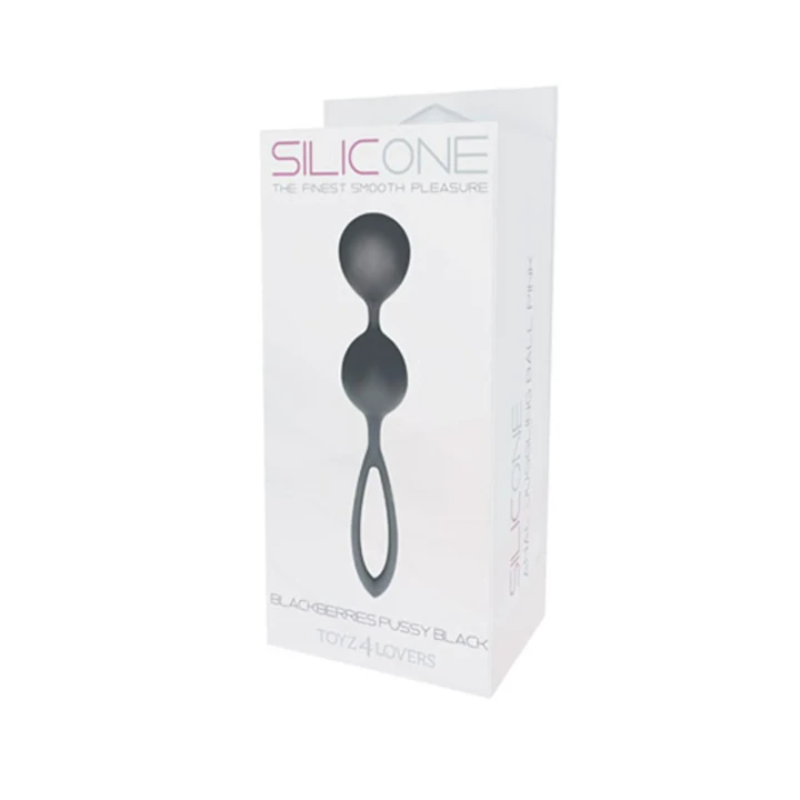 Kulki silikonowe Toyz4lovers, elastyczne, średnica 3 cm, czarne