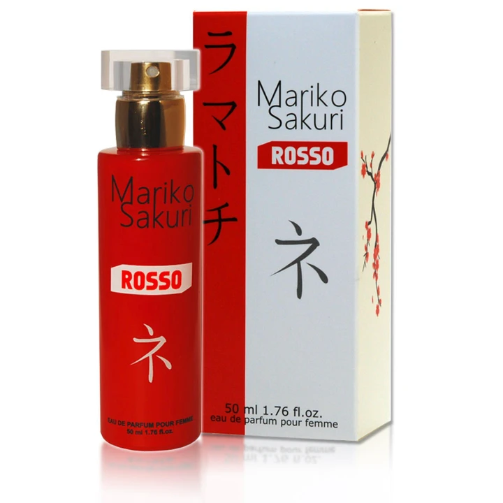 Perfumy dla kobiet Mariko Sakuri ROSSO 50ml – luksusowy zapach z nutą szampana i różą