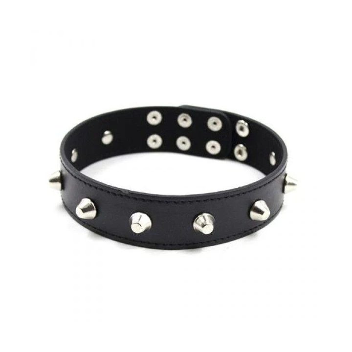 Wiązania-Collare Obroża skórzana Toez4Lovers z ćwiekami i metalowymi kolcami