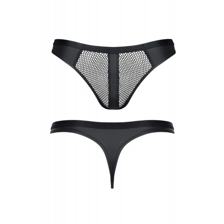 Stringi męskie REGNES FETISH PLANET, wetlook, elastyczna siateczka, efektowny design