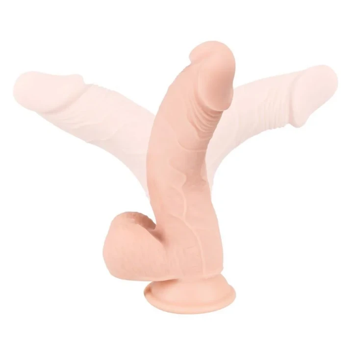 Dildo Nature Skin 24cm, średnica 3,1-4,4 cm, elastyczny materiał TPE