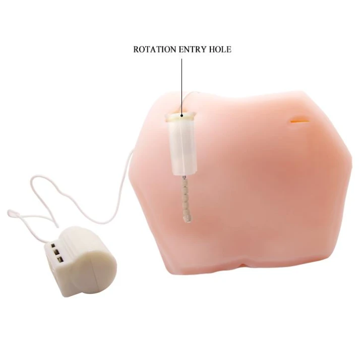 Masturbator realistyczny BAILE z wibracją, rotacją, TPR i ABS