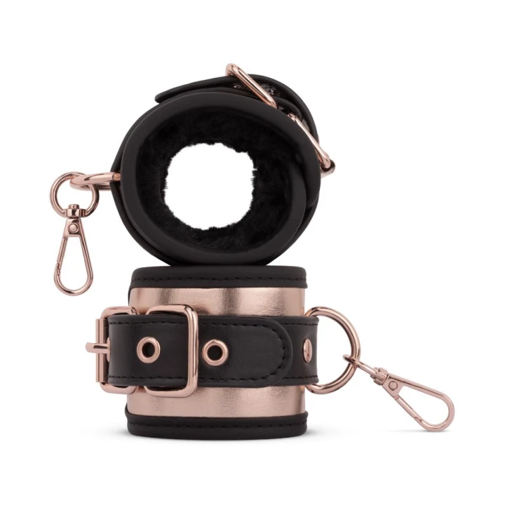 Zestaw Uległości BDSM - Rosy Gold - Regulowane pasy, poduszka pod kark, luksusowy styl