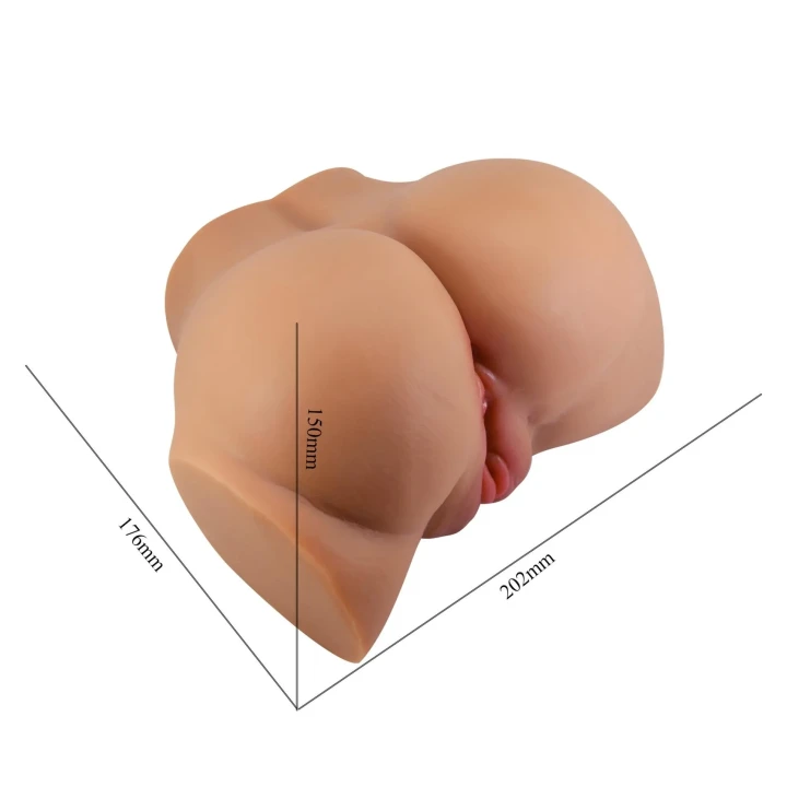 Masturbator podwójny EMILIA, TPR, realistyczne wejścia, różne tekstury