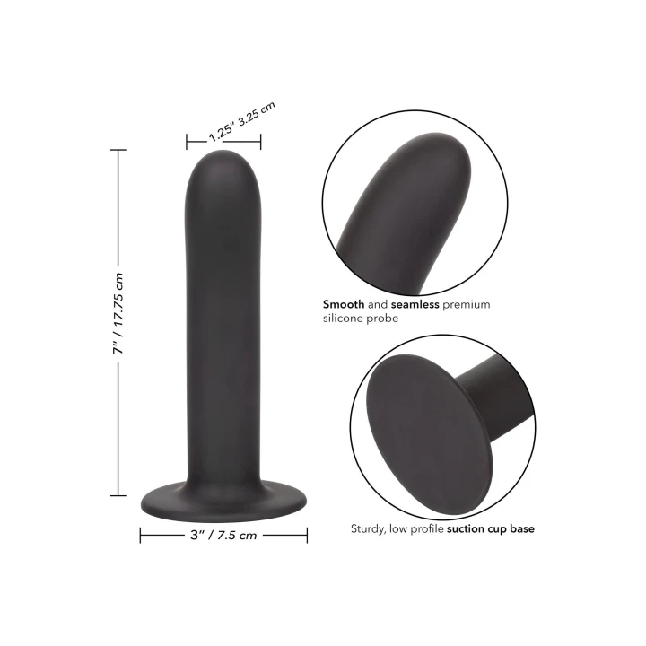 Dildo Boundless 17.8cm silikonowy, wodoodporny, o mocnej podstawie przyssawnej