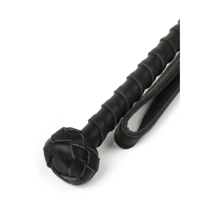 Laska BDSM EXTREME by HIDDEN DESIRE, 60 cm, drewno bukowe, skóra owcza