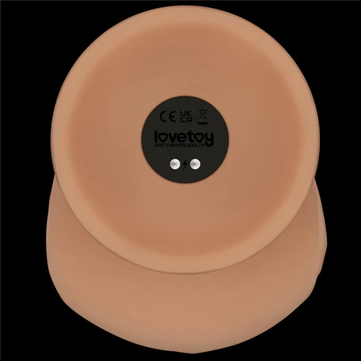 Dildo Power Basics 8'' - 10 trybów wibracji, wodoodporny, przyssawka