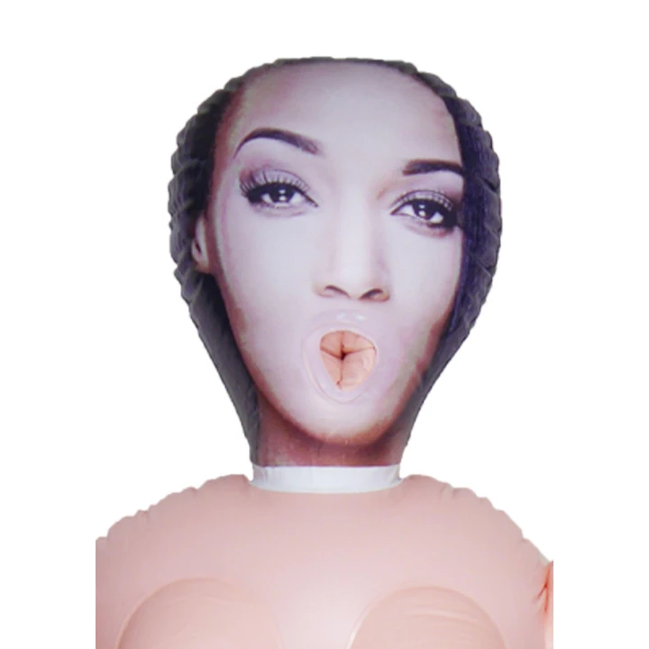 Lalka miłości Isaura - naturalnych rozmiarów, z nadrukowaną twarzą, z 3 dziurkami