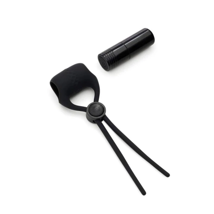 Pierścień erekcyjny regulowany z wibracjami, silikonowy, 10 trybów, wodoodporny