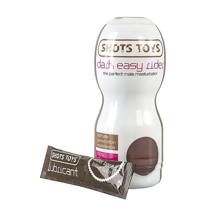 Masturbator przenośny Dark Easy Rider - miękka pianka, elastyczny silikon, wodoodporny
