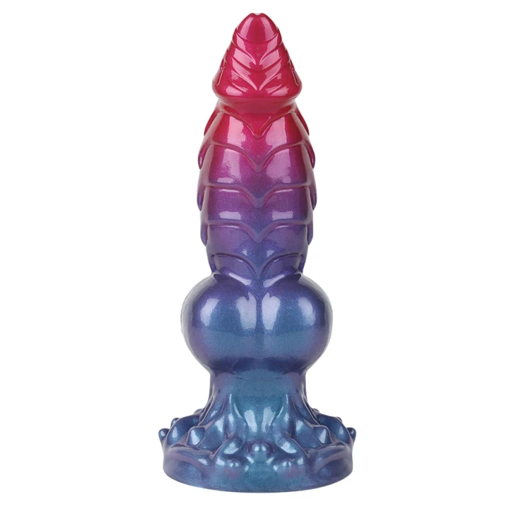 Dildo Power Monsters Eldritch Sentinel 24 cm, przyssawka, tekstura falista