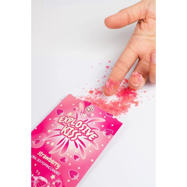 Cukierki Pękające - Truskawkowe, 100% jadalne, Uzależniający efekt eksplozji