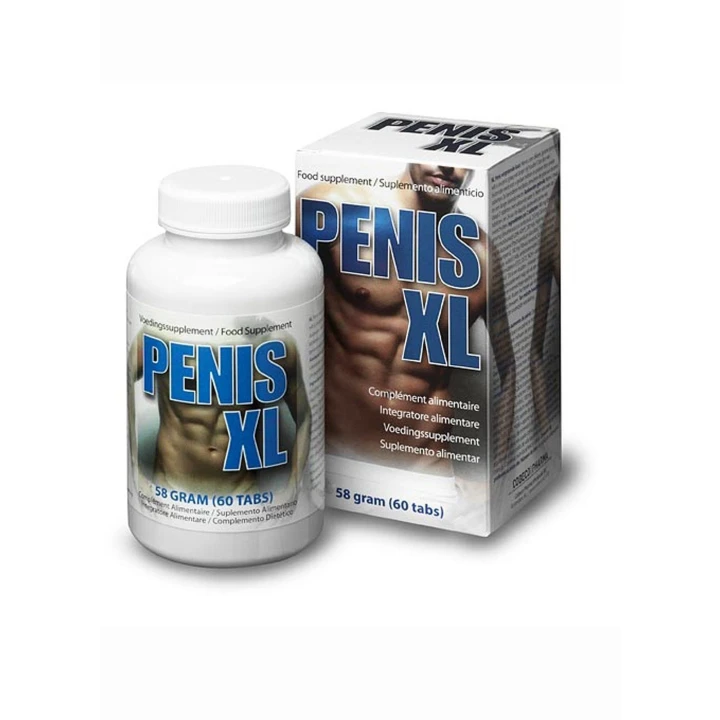 Suplement diety - Penis XL Tabs EAST EFS, poprawa erekcji, naturalne składniki, 30 tabletek