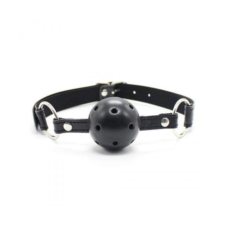 Knebel do oddychania Toyz4Lovers z otworami wentylacyjnymi, czarny