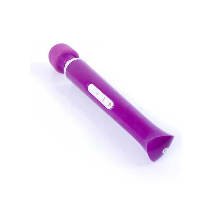 Masażer Wand USB, Purple - Silikon/ABS, 10 Funkcji, Ergonomiczny Uchwyt