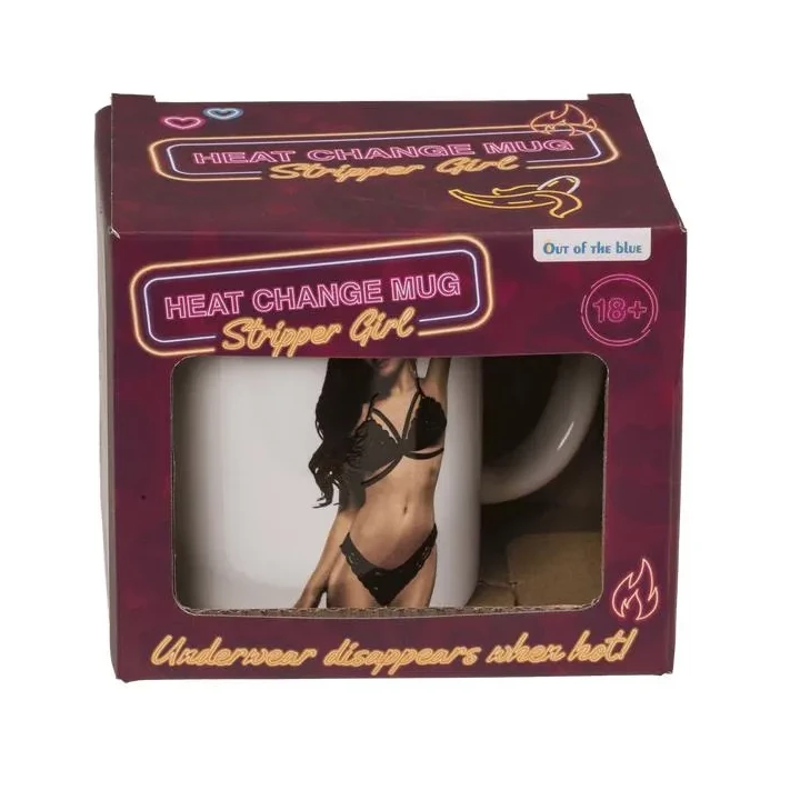 Kubek termiczny Stripper Girl 350 ml — efekt zmiany grafiki przy gorących napojach