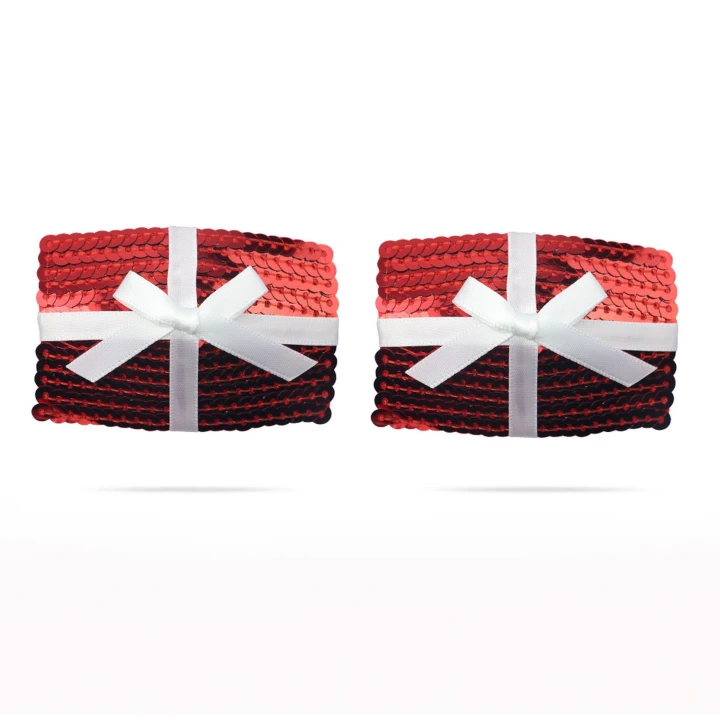 Naklejki na sutki, hipoalergiczne, samoprzylepne, 6,7 x 4,5 cm, cekinowe