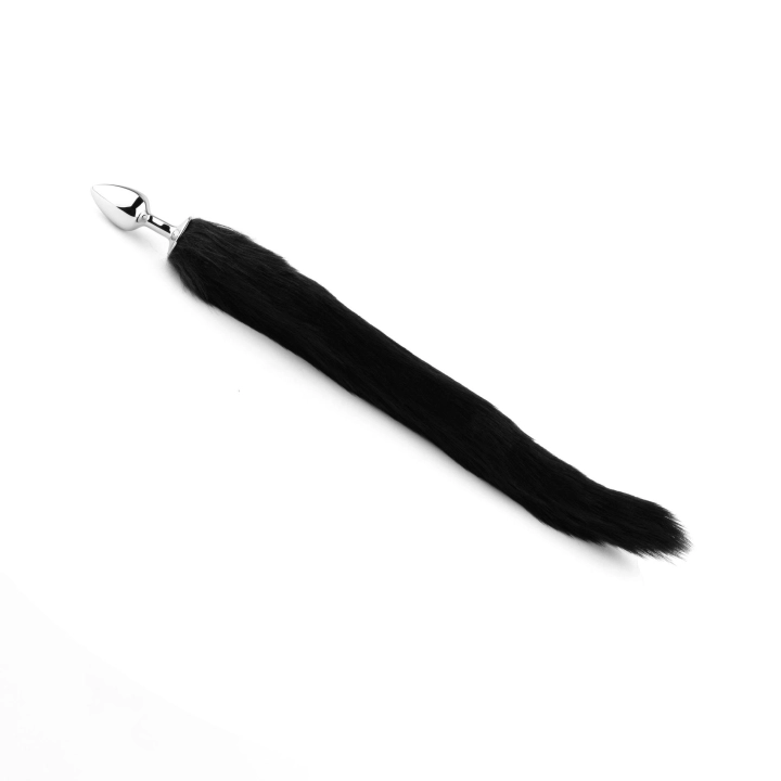 Plug analny Lisi ogon XL – stal nierdzewna, średnica 2,7 cm, ogon 38,5 cm