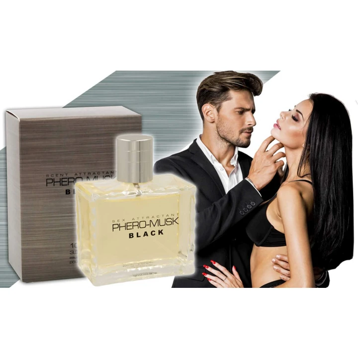 Woda perfumowana dla mężczyzn PHERO-MUSK BLACK 100ml - nowoczesny, intrygujący zapach